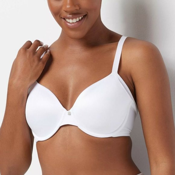 NWT BREEZIES SMOOTH RADIANCE UNDERWIRE T-SHIRT BRA WHITE 46DDD - Picture 1 of 7